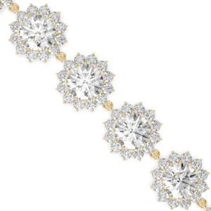 Blooming Rounds Tennis Bracelet