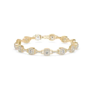 Rounds Halo Tennis Bracelet