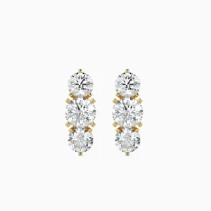 3-Stone Diamonds Earrings