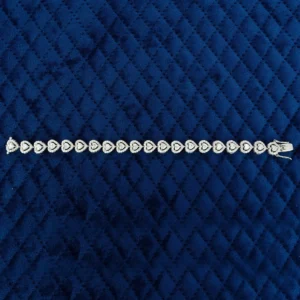 Hearts Halo Tennis Bracelet