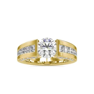 Gents Solitaire Ring In Channel Setting