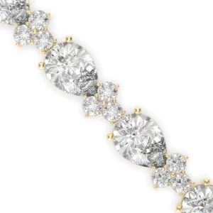 Pear Solitaire & Rounds Tennis Bracelet