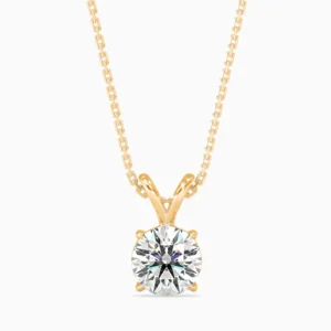 Classic Round Solitaire Pendant