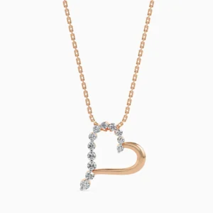 Heart Shaped Diamond Pendant
