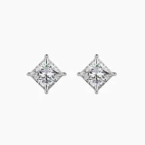 Princess Solitaire Earrings