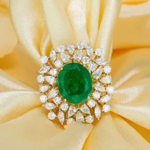 Emerald Diamond Ring