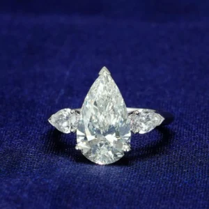 Graff 3-Stone Pear Ring